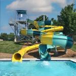 OEM Commercial Garden Play Center Water Games Fiberglass Slide For Children