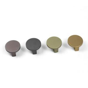 China 45mm Modern Gold Aluminum Cabinet Knobs Wardrobe Drawer Door Handles wholesale