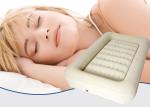 Travel Flocked Child Air Bed Small Size Inflatable Outdoor Furniture Beige Kids
