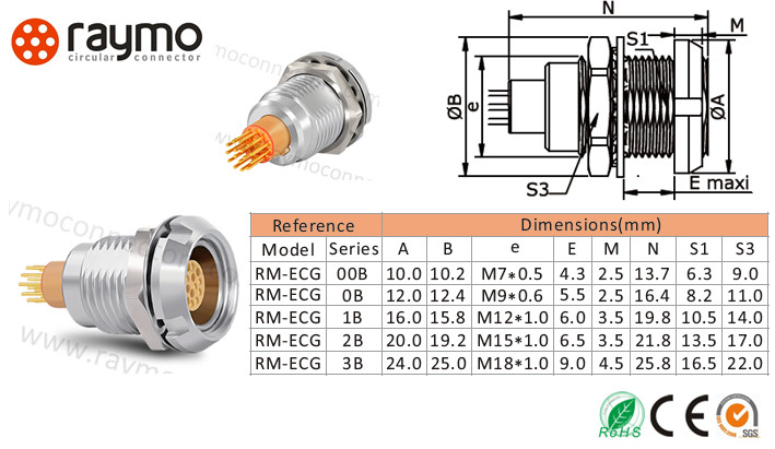 General Duty Pcb Female Connector Environmental Resistant Suprior EMI Shielding