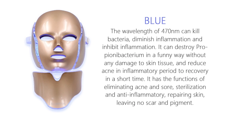 PDT Photon LED Light Therapy Mask Light Facial Mask With Neck