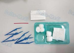 China Delta Disposable Surgical Kits , Surgical Wound Dressing Pack With Yellow Bag Cotton Ball wholesale