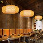 Bamboo Hotel Bedroom Modern Pendant Light Dining Room Homeware Hanging Indoor