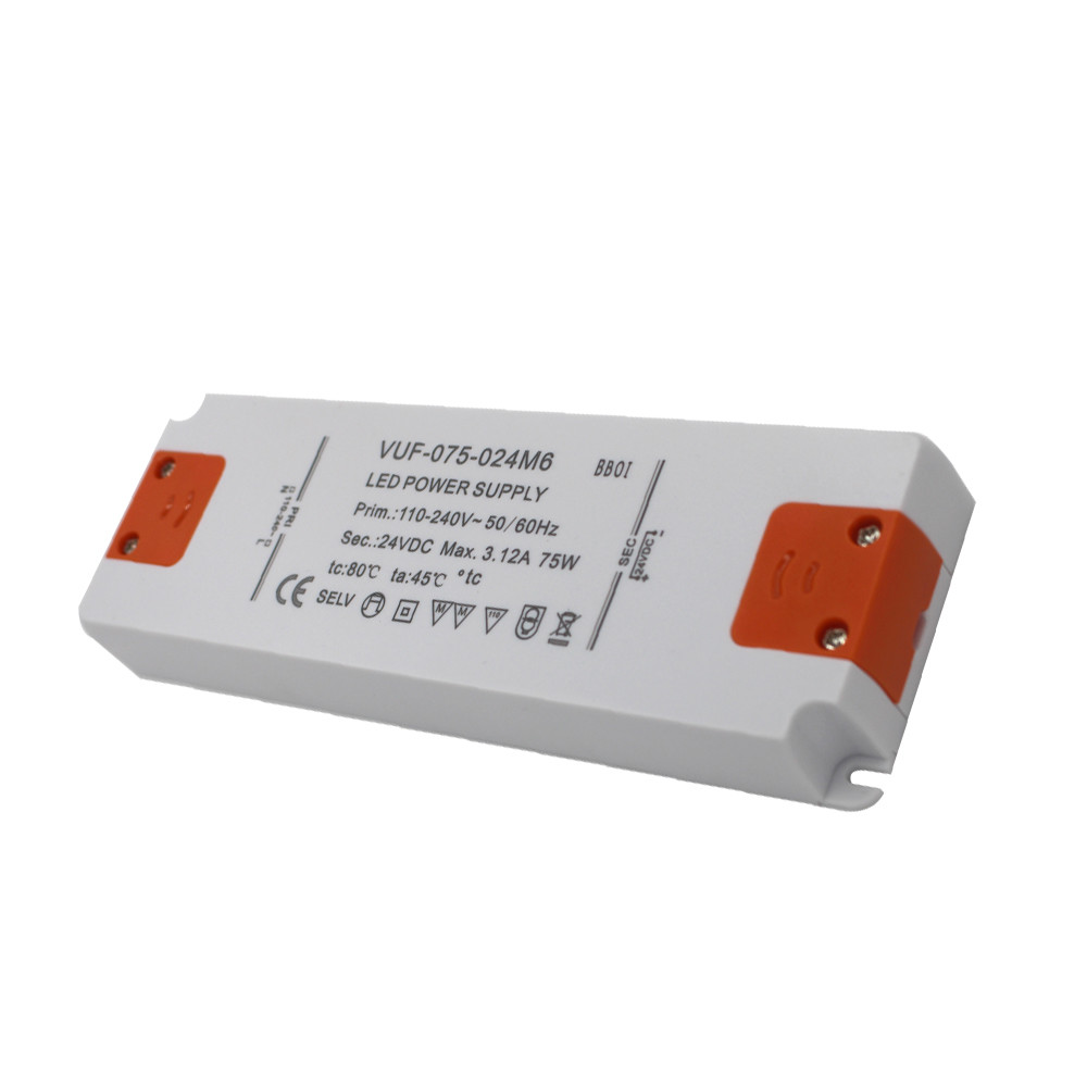 AC To DC Ultra Thin LED Power Supply Plastic Case For Bath Room OEM ODM