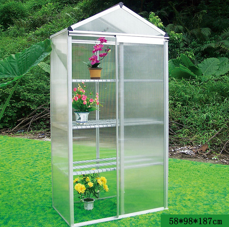 400x300x243CM Big Polycarbonate Board Greenhouse， Easily to install without special tools，Light and fast