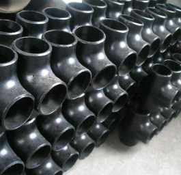 Pure Seamless DIN 2615 Metal Pipe Tee Black Painting 48 Inch 3 Way Tee Fitting