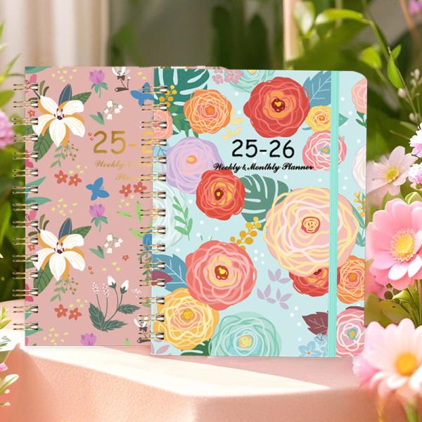 Custom A5 Spiral Notebook with Dot-Grid or Lined Paper