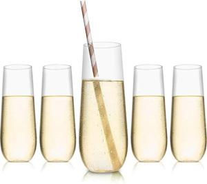 China New Arrivals Handleless Champagne Glasses Best Selling Transparent Wine Glasses wholesale