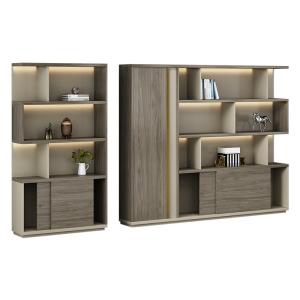 China Modern Office File Cabinet Wooden Boss Background Cabinet Set wholesale