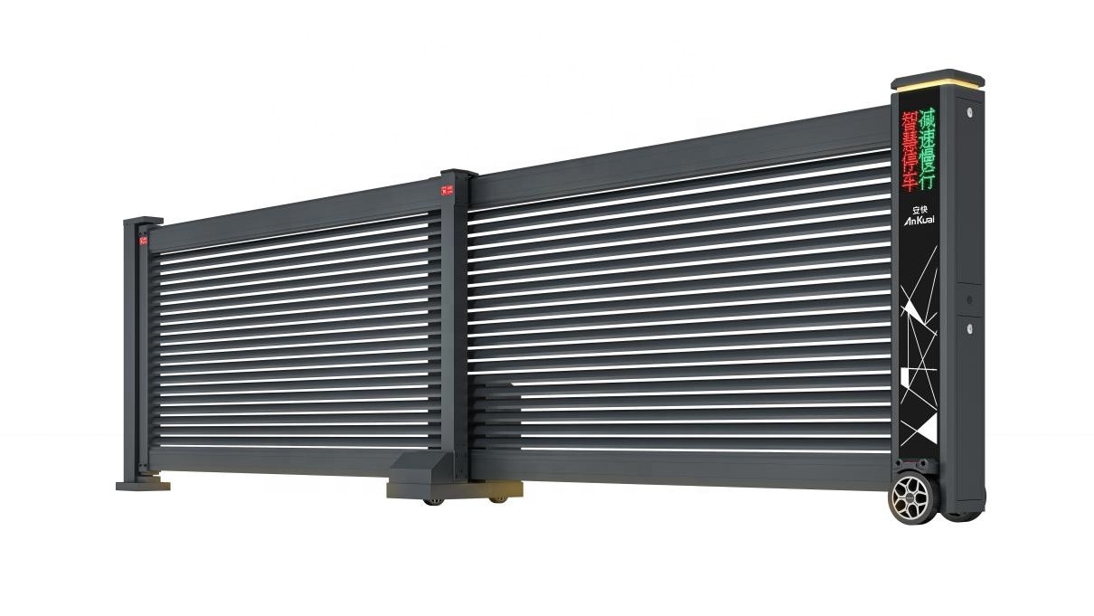 Ankuai High Security Automatic Telescopic Sliding Gates For Factory Entrance