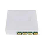 4 Core ABS Fiber Optic Termination Box White For Residential And Commercial