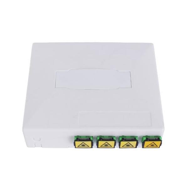4 Core ABS Fiber Optic Termination Box White For Residential And Commercial