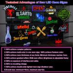 Satom Dynamic Lighting Effect Beer Alcohol Beverage Light Neon Sign