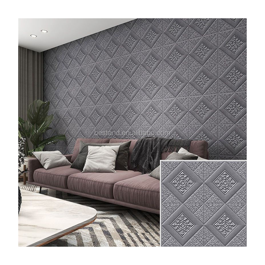 Nursery Room And Bathroom Wall Stickers 3D Foam 70x70 PE Foam Wallpaper