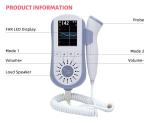 ABS Ultrasonic Home Pregnancy Doppler Baby Heartbeat Pocket Fetal Doppler