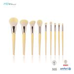 Plastic Handle 9PCS Cosmetic Makeup Brush For Concealer Eyeliner