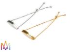 1mm Thickness Adjustable BoxChain Womens Engraved Bracelets