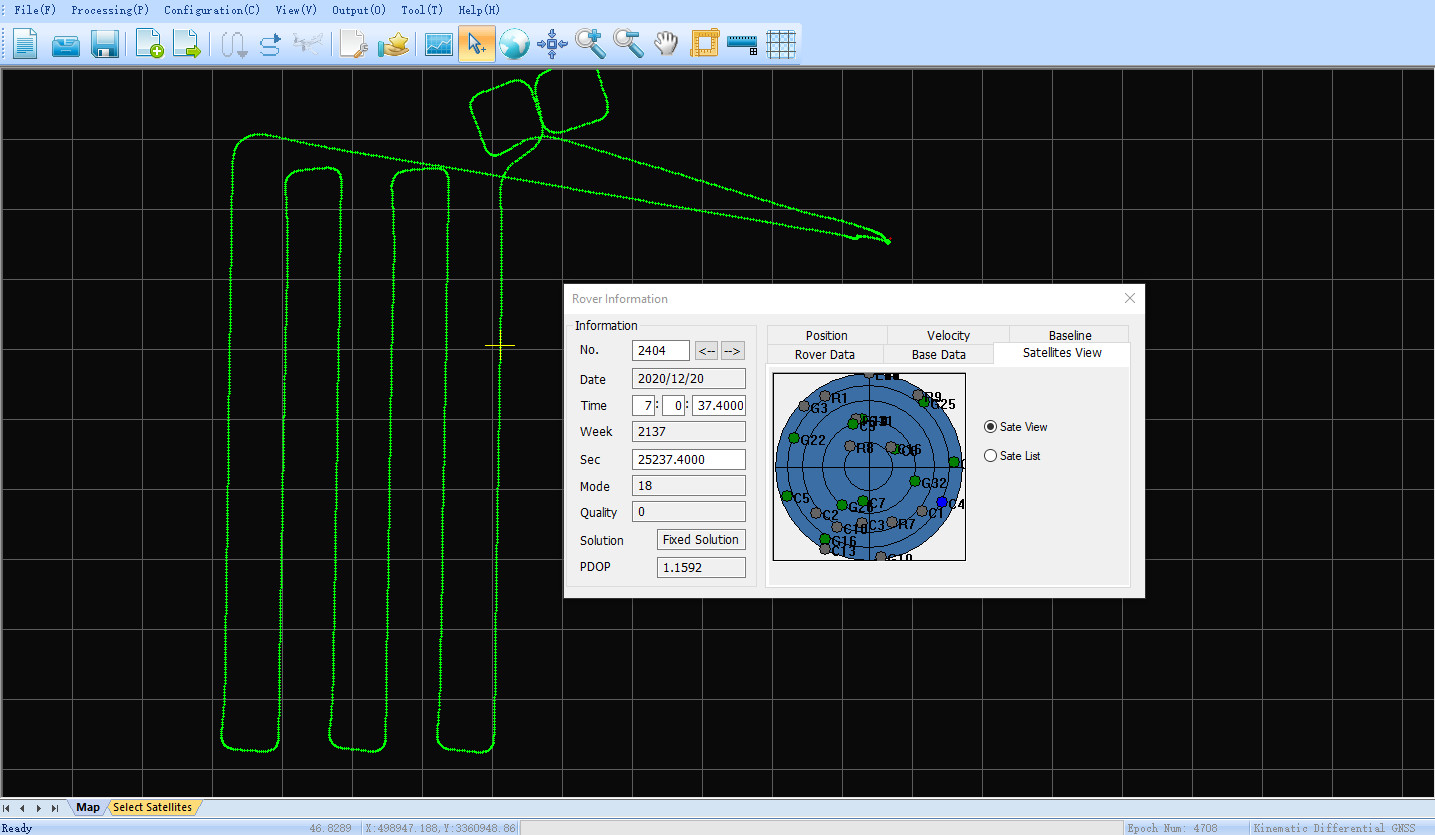 Positioning Altitude Aerial Photogrammetry Trajectory Process Software
