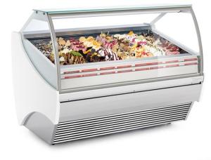 China Tabletop Ice Cream Display Freezer , 1100W Ice Cream Display Cabinets wholesale