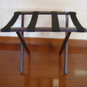 China Folding Metal Luggage Rack Sliver Hotel Luggage Stand With Straight Legs wholesale