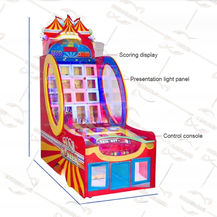Luxury Ball Monster Game Ticket Redemption Game Machine 220V/60W