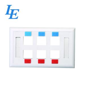 China 6 Port RJ45 Network Faceplate wholesale