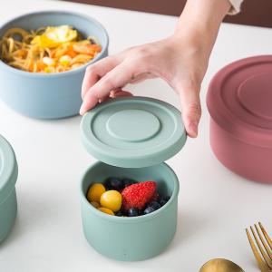 China Portable Silicone Food Storage Containers Leakproof Heat Resistant Lunch Box ODM wholesale