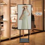 49" 2K 4K 1000-2500nits High Brightness Shop Window LCD Advertising Totem