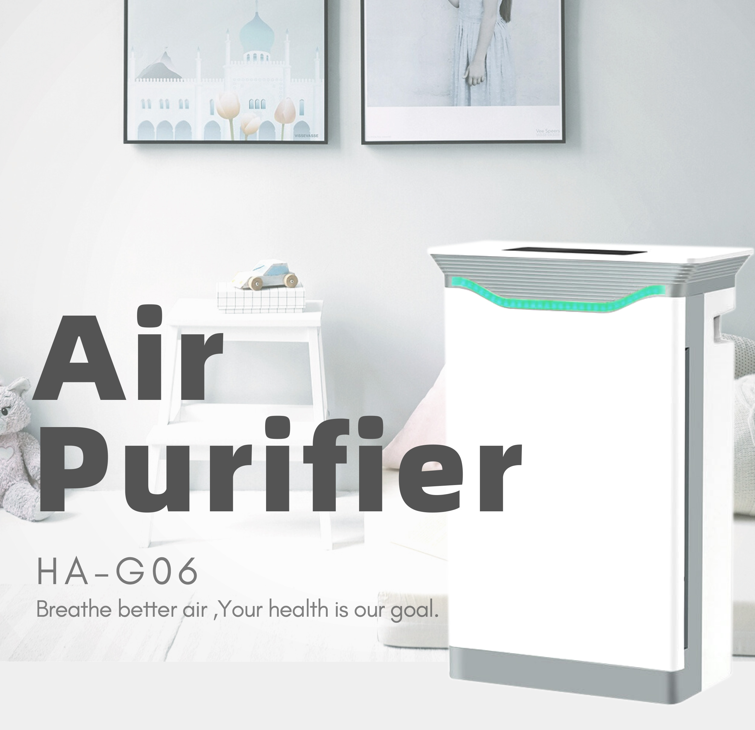 HOMEFISH OEM Air Scent Diffuser HEPA Filter Smart Air Purifier 220V