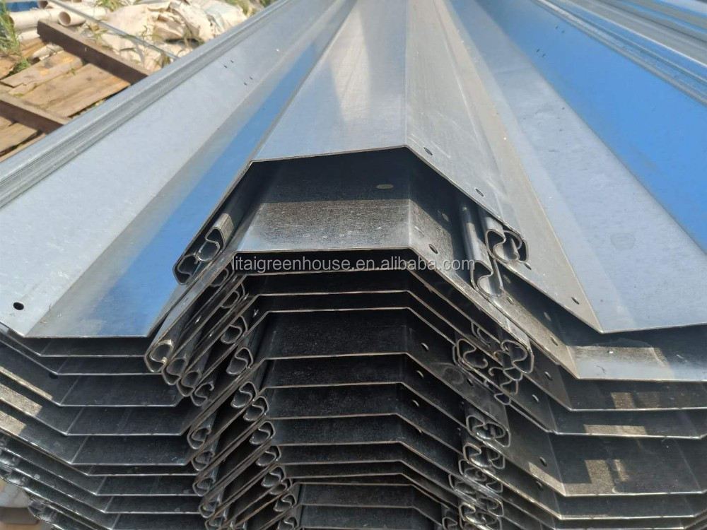 Large Greenhouse Rain Gutter with Lock Channel Stable Structure and Easily Assembled
