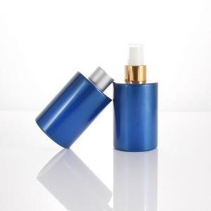 China 180ml Cylindrical Cosmetic Spray Bottle Anodized Aluminum Sprayer wholesale