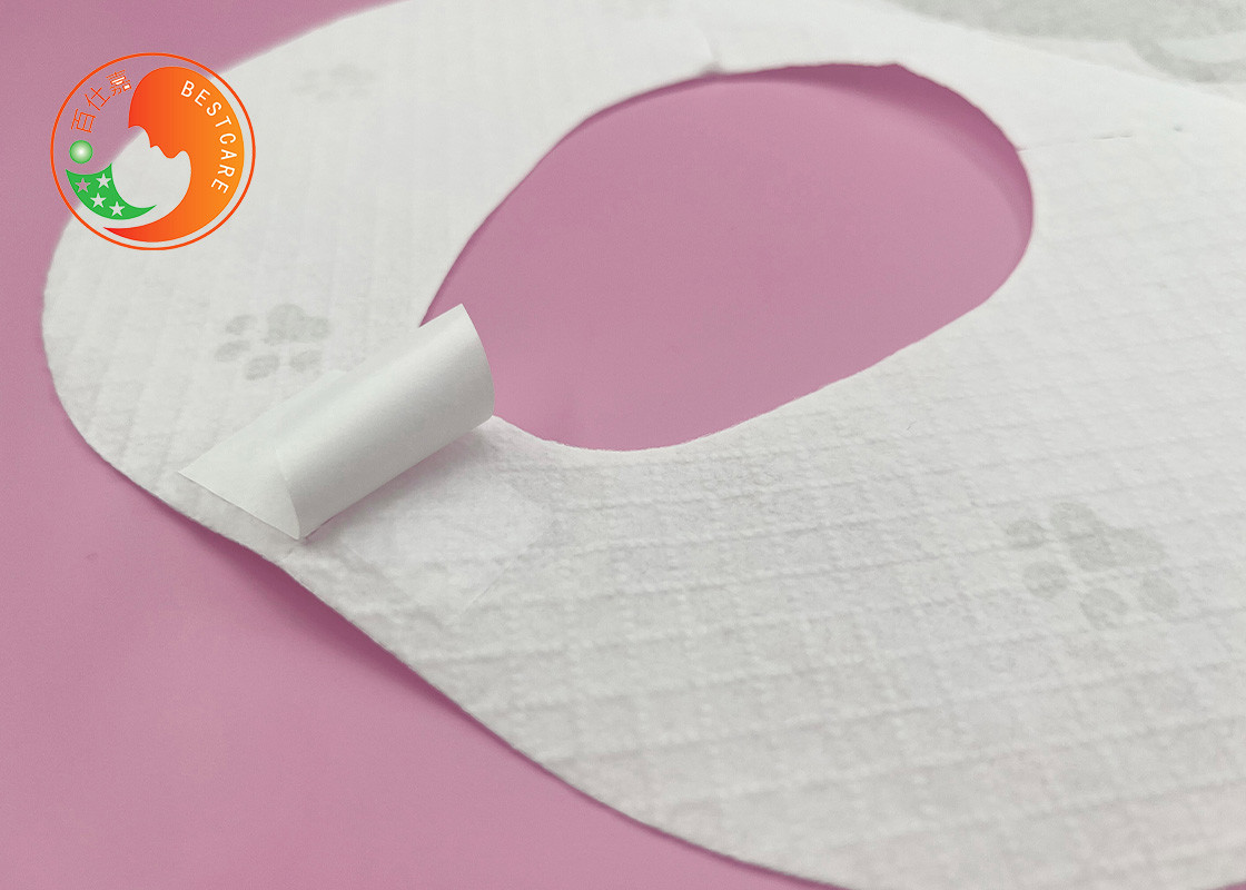 Bamboo material Disposable Baby Bibs Leakproof Pocket Snack Crumb Catcher