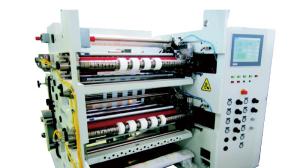 China 5 Micron 500mm 30KVA PP Slitting Rewinder Machine wholesale