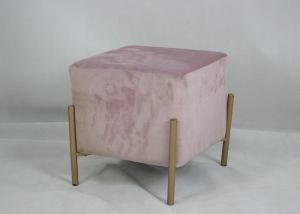 China 38cm Height 50KG Velvet Stool Chair For Bedroom wholesale