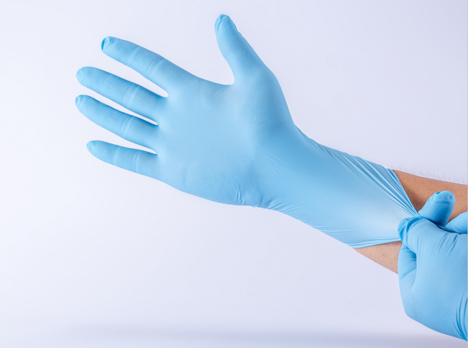 Ambidextrous Non Medical Disposable Nitrile Gloves With Powdered Free