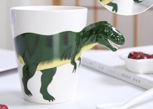 China Three Dimensional Animal Handle Dinosaur 3D Ceramic Mugs wholesale