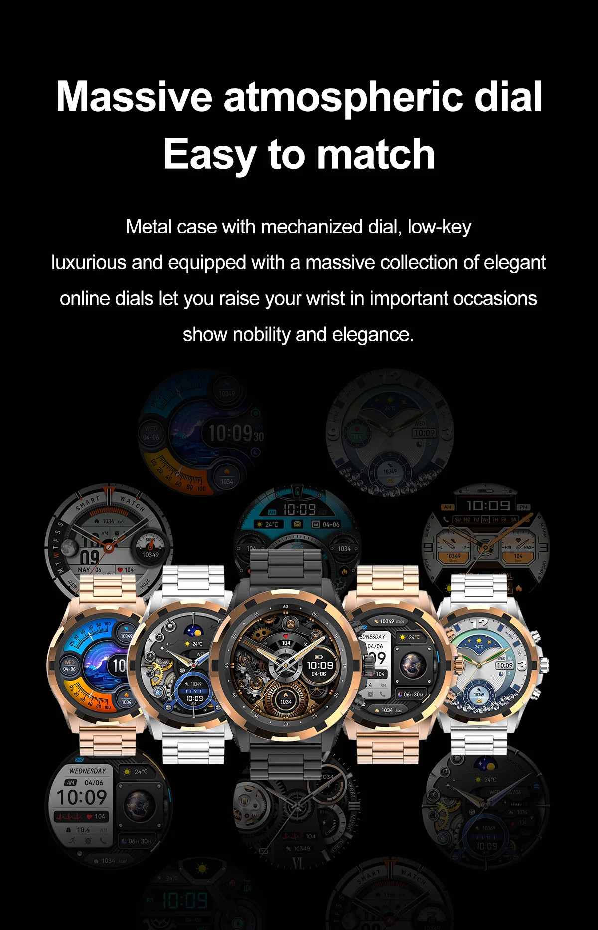 HK98 Amoled Screen Full Touch Sport Fitness Watches IP67 Waterproof Android IOS Watch For Men