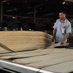 Customized American Natural Oak Wood Veneer Quarter Cut / Straight Grain Dyed