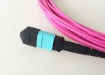 OM4 8F Fiber Optic Patch Cord MPO SC Fiber Optic Fanout Cable