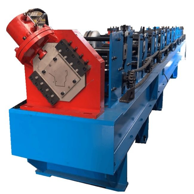 Steel Gutter Downspout Roll Forming Machine , Metal Rain Gutter Making Machine