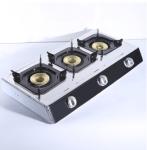 Factory supply stainless steel household kitchenware three-eye gas cooker