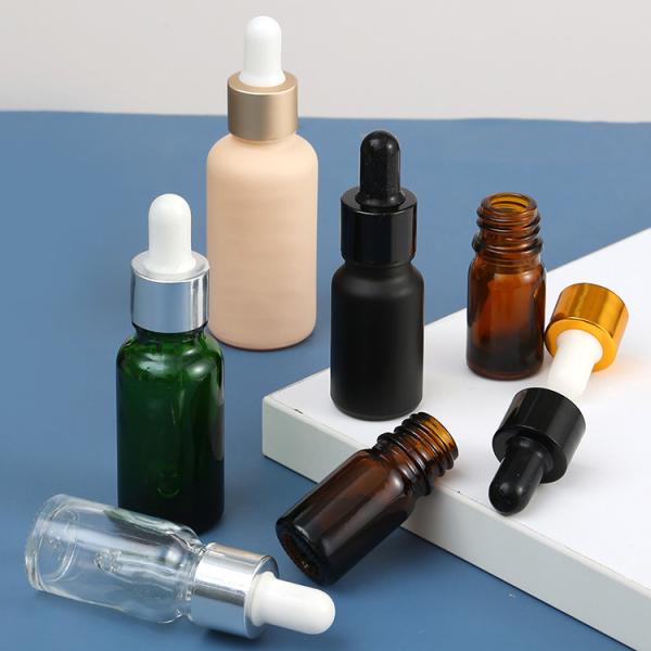 Luxury Glass Collar 5ml 10ml 15ml Hair Oil Essential Oil Perfume Oil Frosted