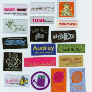 China Custom Clothing Fabric Label Tags Woven Clothing Tag Clothing Labels Customized wholesale