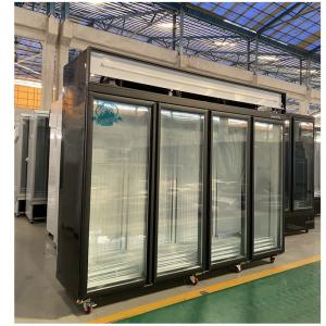 China Supermarket 1-2-3-4 Door Ice Cream Cooler Upright Freezer wholesale