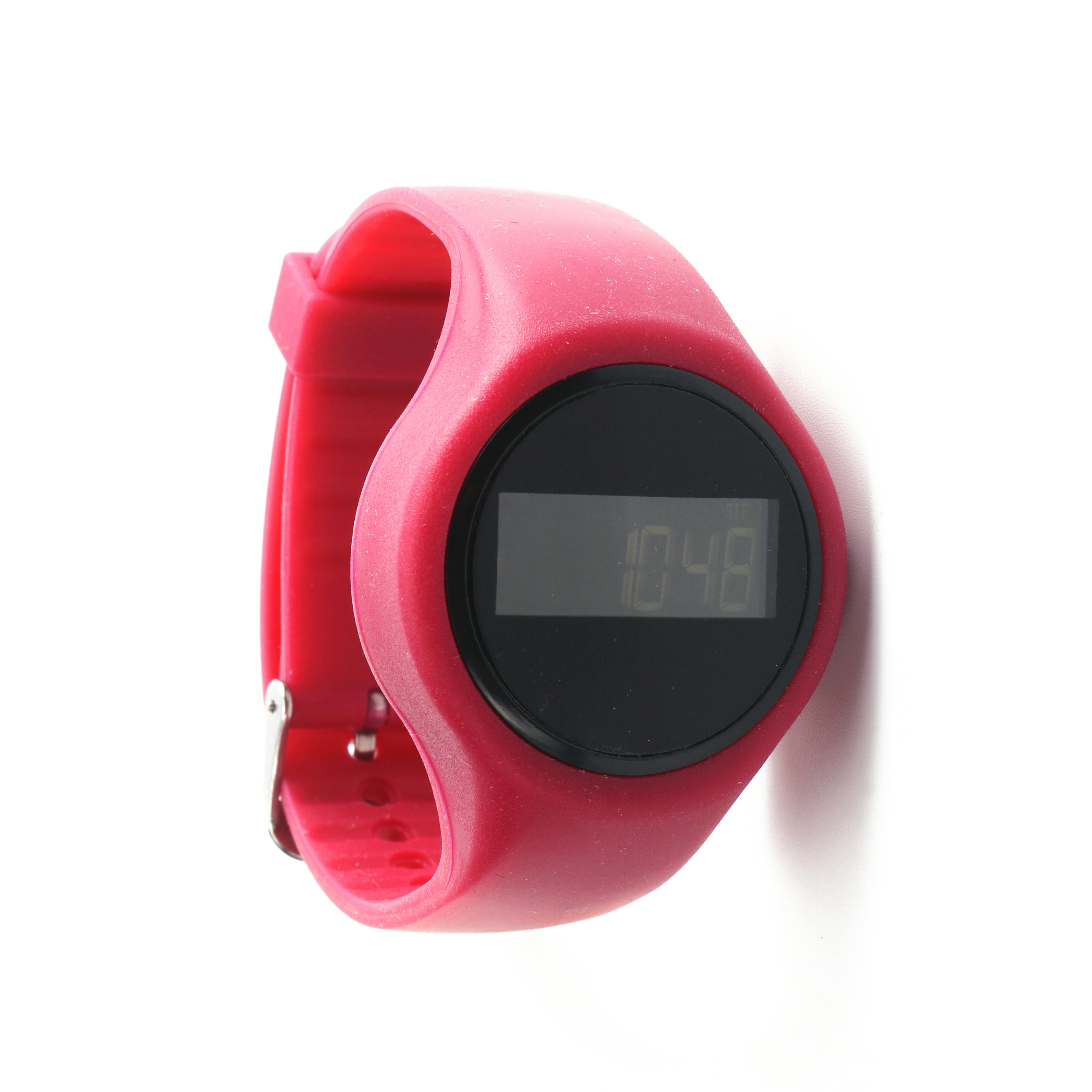 Unisex ABS Silica Gel Digital Step Counter Bangle Waterproofing