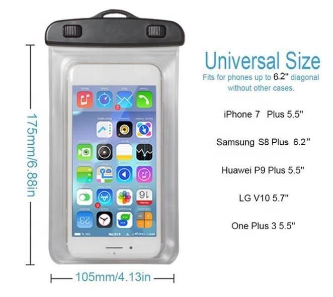 Universal Floating Cell Phone Case PVC Waterproof Cell Phone Pouch
