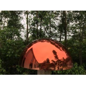 Painted Stainless Steel Sculpture , Stainless Steel Garden Ornaments