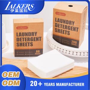China Eco-Friendly Composition Laundry Detergent Sheets for Washing Clothes wholesale