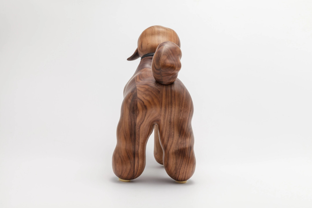 Inspired Aesthetic Handmade Wooden Dolls Wood Dog Sculpture Spotless