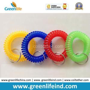 China Hot Sales Big Quantity Transparent Round Wrist Key Coil Holders wholesale